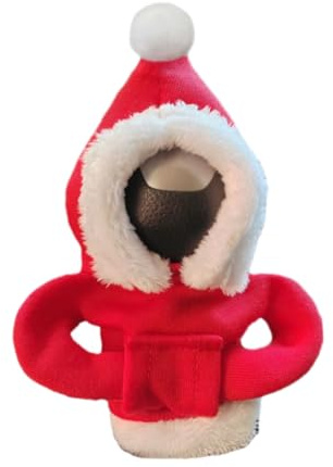 YOFDAL Weihnachten Schaltknauf Hoodie,Weihnachtsdeko,Schalthebel Abdeckung,Auto Schaltknauf,Innenausstattung,Auto-Schaltknaufabdeckung,Auto Accessoires,Weinachtsdekorationen,Universal