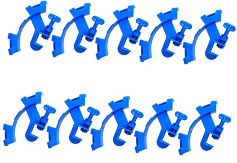 BESTonZON 10pcs Aquarium Hose Clamps Fish Tank Pipe Fixing Clips for Water Change Tube Holders for Maximum Diameter Stable Support for Fish and Turtle Tanks