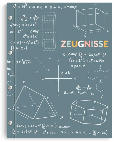 SKYDUE Zeugnismappe Mit Buchschrauben – Erweiterbar Urkundenmappe DIN A4 -Zeugnismappe A4 Mit 20 Hüllen Für Schule,Arbeitswelt,Familie (Blau)