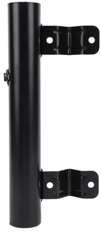 Tbest RV Ladder Mounted Flagpole Holder Adjustable Heavy Duty 12 Inch Flag Pole Mount for Camping Vehicle Motorhome