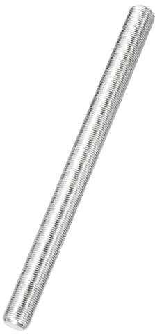 QUARKZMAN Varilla Roscada Completa M12 X 1.25mm Paso 304 Acero Inoxidable | Roscas Finas Derechas Pernos, 150mm/6 Largo Varillas Roscadas Fijaciones, Para Anclajes Tornillos Soportes
