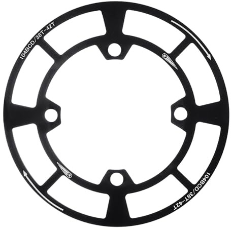 APGLSXY Rueda de cadena de aluminio ligero para bicicletas de una sola velocidad, protector de manivela de bicicleta