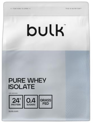 Bulk Pure Whey Isolate, Chocolat Caramel, 1kg | 25g de protéines portion, Isolat de lactosérum, Faible en sucre, Faible en matières grasses, Absorption rapide