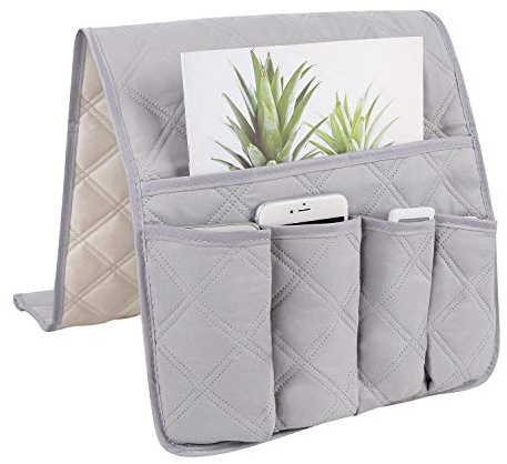 IBLUELOVER Sofa Armrest Caddy Organiser Water Resistant Remote Control Holder Non-Slip Couch Chair Table Cabinet Storage Space Saver Bags Fits for Phone Book Magazines