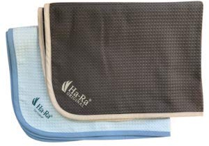 Ha-Ra Hammer-Tuch 2er-Set blau-anthrazit 67x50cm I Microfaser Putztuch saugstark I Trocknet streifenfrei I Feucht & Trocken anwendbar I Für Fenster & Spiegel geeignet I in Küche und Bad einsetzbar