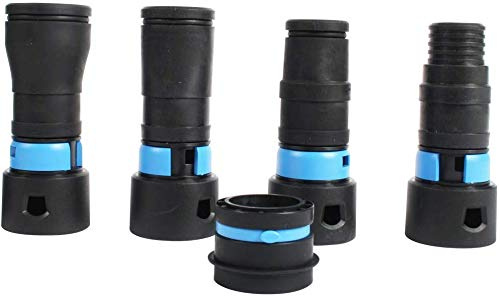 Cen-Tec Systems Adapterset för dammsugare till elverktyg/slipmaskin (19 - 48 mm), med snabbklick, 95248, 32 mm, kompatibel med DeWalt, Milwaukee, Festool, Fein, Hitachi, Einhell och flera