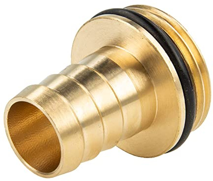 tecuro Schlauchtülle mit Außengewinde (O-Ring) - Ø 52 mm x G 2 Zoll, Messing-blank