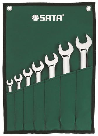 SATA ST09070SJ 7 delar metrisk kombinationsnyckel/skiftnyckel set
