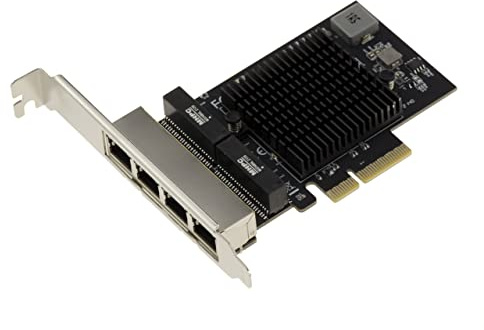KALEA-INFORMATIQUE PCIe 2.5 LAN Quad Gigabit Ethernet-Karte 10 100 1000 2500 1G 2.5G 4 RJ45-Ports. Mit Realtek RTL8125 Chipsatz. | PCIe-Netzwerkkarte mit vier RJ45-Ports, 2,5 Gigabit Ethernet mit Realtek RTL8125 Chipsatz.