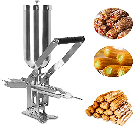 Commercial Spanish Churros Cream Filling Machine, 5L, Chocolate/Jam Filling Machine, Donuts Dessert Puffs Machine, Cream Filler Tools