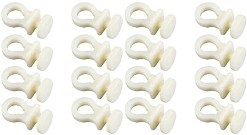 Cabilock 200 Piezas Diapositivas De Barra De Cortina Rodillos Inferiores para Cortinas Pista De Cortina Planeador Deslizante De Riel para Cortinas Carrete Cortina De Cuentas