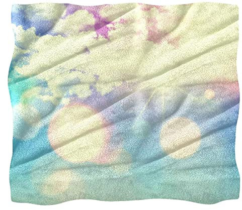 Fleece-Überwurfdecke für Couch, Sofa oder Bett, gemütliche, weiche Decken, Retro-Himmel-Hintergrund