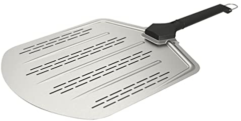 POWERHAUS24 Pizza-Schieber aus Aluminium, 36 cm breit, hochwertige Ausführung, abnehmbarer Griff (klick), Profiqualität