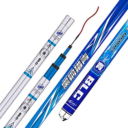 19 Tune Hohe Carbon Angelrute Angelrute 4,5m-12m Angelrute Licht Harte Fliege Fischstange Große Guss Weight Rod 894 (Color : 10M)
