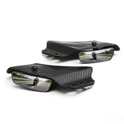 GYMARK Motorcycle Mirrors Wing Rearview Mirror for Yamaha YZF R1 R3 R6 R15 R25 R125 Adjustable Motorbike Side Mirrors Sportster Accessories