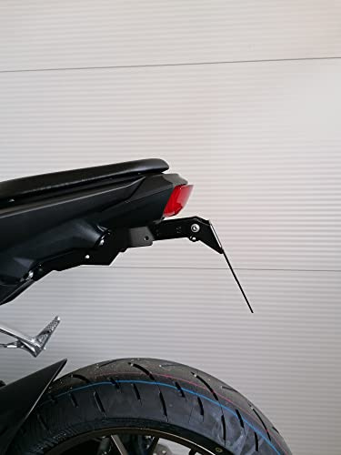 kurzer Kennzeichenhalter für Honda CB125R ab2018 Kennzeichenträger GroFaTec EVO CB 125 R Nummernschild cb125 r Träger Halter kurzes Heck Heckumbau Porta Targa