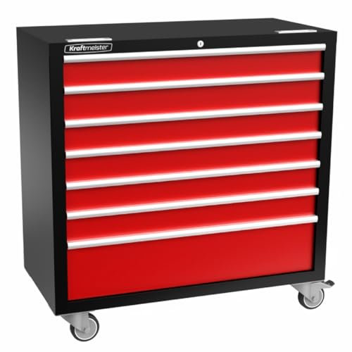Kraftmeister Werkzeugwagen XL 7 Schubladen Standard rot