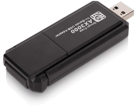 Adaptador de Red USB WiFi 6E, 3000Mbps, Tarjeta WiFi Gigabit Inalámbrica de Triple Banda 2,4G 5G 6G para PC de Escritorio 10 11