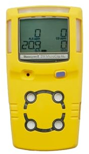 ITSPWR Bundle Containing: BW Technologies MCXL-XWHM-Y – 4 Gas Detector, O2, CO, H2S, LEL, Portable, Long Runtime, IP68, and ITSPWR Carrying Case