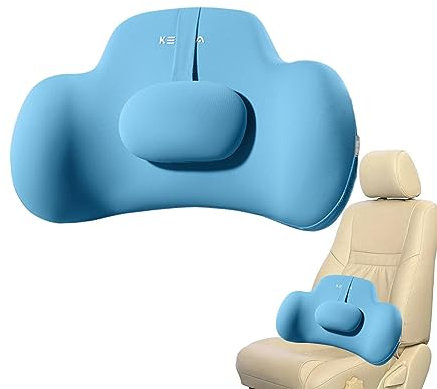 Fulenyi Lendenwirbelstützkissen – weiches kühlendes Lendenkissen für Bett verstellbar – Stuhlrückenstütze für Autositz, Arbeitsplatzstuhl, Liege und Bett, Autokissen für den Rücken