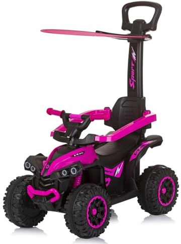 Chipolino Kinder Rutschauto ATV Sonnendach Schiebegriff Musikfunktion bis 23 kg