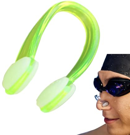 Teksome Clip per naso per immersioni, protezione per nuoto, impermeabile, morbido e confortevole, in silicone antiscivolo, per doccia, snorkeling, surf, immersioni, nuoto sott'acqua