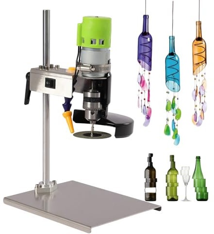 OBLLER 150W Elektrischer Glasschneider für Flaschen 6000r/min Flaschenschneider Glasflaschenschneider Glasschneider Schneidwerkzeug für Weinflaschen, Seeglas, Handwerk, DIY Blumentopf