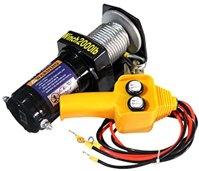 Cabrestante eléctrico for automóvil 12v24v Fabricante de cabrestante for automóvil Vehículo todoterreno Auto-rescate Cabrestante eléctrico Polipasto de tracción Para principiantes Bricolaje(3000lbs)