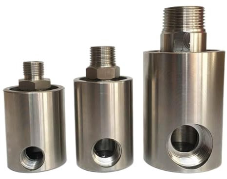 KOSBO 1/4'' 3/8'' Edelstahl Hydraulische Hochdruck Auto Waschen Drehgelenk Drehgelenk Wasser High-Speed Universal 360 Grad(1/4)