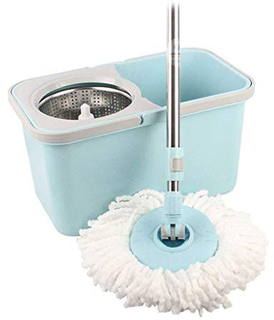 Doppelantrieb Rotationsmopp Haushalts Lazy Edelstahl Pole Mop Automatischer Handdruckfass