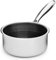 ONYX - Casseruola rivestita a induzione, 14 cm (0,9 l, per tutti i piani cottura, superficie antiaderente antigraffio, in acciaio inox/alluminio, senza PFAS e resistente al forno fino a 260 °C