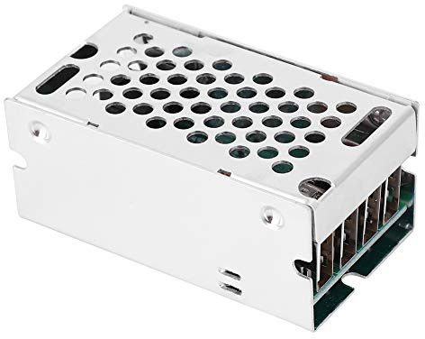 Marhynchus Power Supply DC-DC Converter, Module 5V 5A 4 USB Output for Car Motorcycle Mobile Power Battery with Aluminum Cover, Overcurrent Protection, High Efficiency