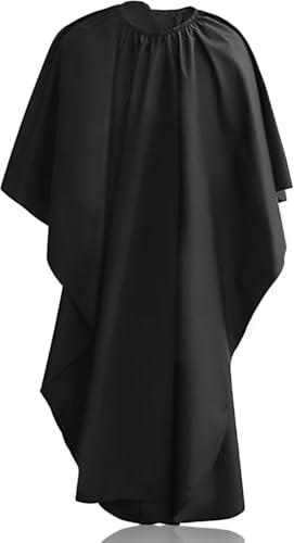 Unisex Professional Barber Cape, Grey, 50 inches, Adult, Haircut Cape with Adjustable Neckline, Salon Capes for Hair Cutting Tools