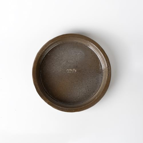 Nipots Handcraft Terracotta Plant Saucer, Protects Surfaces and Maintains Soil Moisture, Water Absorbing Clay Tray for Indoor and Outdoor Plants, 5 Inch Clay Pot Saucer, Chocolate