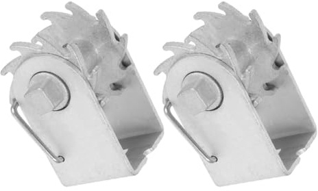 FONDOTIN 2 Stück Hochleistungs Drahtspanner mit Ratschenmechanismus Inline Zaunspanner aus Stahl für Elektrische Weidezäune und Kulturen Wie Weinreben und Kiwis