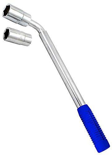 Goodyear Wheel Master Wrench Perfect for Removing and Fitting Wheel Nuts| Strong and Durable| Extends to 530mm| Complete with Sockets for 21-23mm and 17-19mm|Extra Long Handle Increases Torque