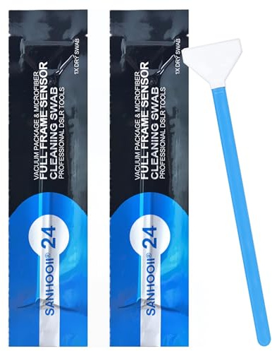 SANHOOII Sensorrengöring i fullformat, kamera sensor rengöringsset swab, 20 stycken