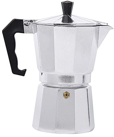 KUANDARMX easy to use Coffee Maker Italian Mocha Coffee Pot Aluminum Mocha Espresso Percolator Pot 1 Cup/3 Cup/6 Cup/9 Cup/12 Cup Coffee Kettle Barista Tools gift, 12 cup