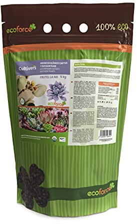 CULTIVERS Cactus Succulent and Succulent Plant Fertilizer 5 kg. Slow and controlled organic fertilizer. 100% Organic and Vegan Origin