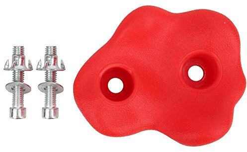 chengong Sturdy and Durable Kids Climbing Holds, PE Easy to Grasp Climbing Wall Holds, for Amusement Equipment Wall Climbing Accessories(red)