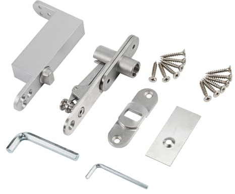 Ranbo Commercial/Home Self Closing Door Pivot Hinges Heavy Duty Hidden Hinges for Wood Doors 360 Degree Shaft Stainless Steel Invisible Pivot Hinge System (Regular)