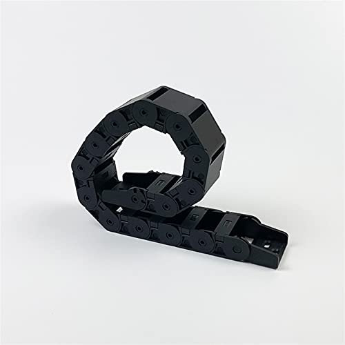 QSCTYG kabelschleppkette Gestell Kabelketten 18x50 mm Halbschloss innen Öffnbarer Kunststoffverscheizungsgetriebe 18 50 Ziehkette für Maschine (Bending Radius : 48mm, Inner Size : 18x50 mm)