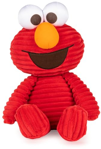 GUND Sesamstraße Kuscheltier aus Cord Elmo Plüsch, 33 cm, Rot