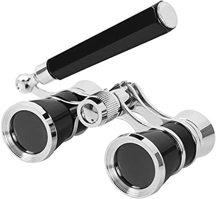 Aroncent Opera Glasses Binoculars 3X25 Vintage Theater Glasses Mini Binocular Compact with Handle for Adults Ladies Women in Opera Musical Concert