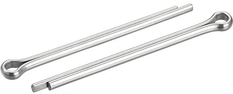 sourcing map 15 Stück Splintstift Geteilter Splint Befestigung Edelstahl Clip Sicherungssplinte für Automobil Mechanik 5 mm x 70 mm