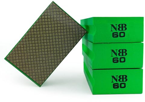 NBB Tampone Diamantati blocchi diamante a mano spugna diamantata retro in schiuma per smerigliatura molare levigare lucidare spigoli vivi e piani di granito marmo pietra vetro ceramica (4,60#)