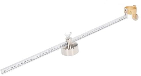 Kompass-Schneidwalze, 6Pcs starke Magnet fest fixiert klare Skala 50cm einstellbar Plasma Schneiden Kompass Aluminiumlegierung Plasma Cutter Kreis Führung für P80 Schneidbrenner