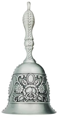 Handglocken - Vintage Weihnachtsglocken, kleine Handglocke | Klassenzimmerglocke aus Kupfer, Vintage-Weihnachtsglocke mit -Relief, ästhetische, luxuriöse, Laute Messing-Handrufglocke für das Klingel
