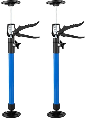 2Pcs Telescopic Support Rod 50-115cm Adjustable Cabinet Support Pole Multifunctional 3rd Hand Support System Stainless Steel Cabinet Jack Support Pole 45KG Capacity for Cabinet Woodworking (50-115cm)