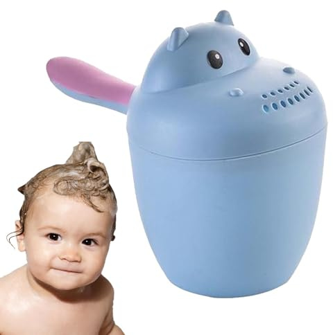 Enjuagador de champú para bebés,Copa de enjuague de champú de hipopótamo | Taza de baño para bebé, enjuagador de champú, taza de enjuague de champú, cubo de enjuague para baño de bebé para lavar el ca